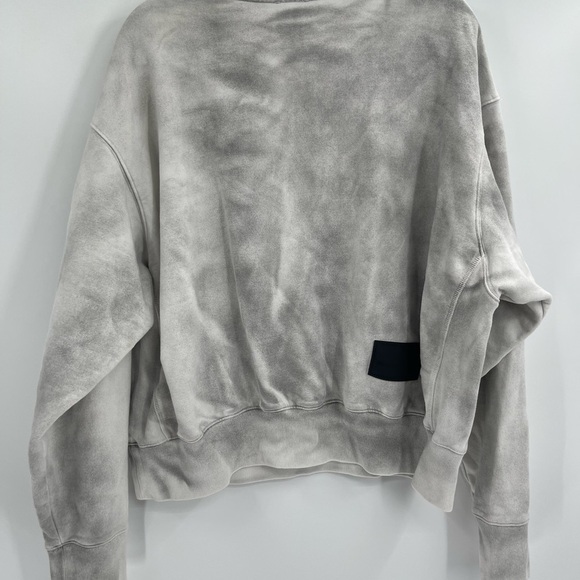 We11Done Men’s Unisex Reflective White Grey Logo Pullover Sweatshirt Size Medium - Picture 5 of 16